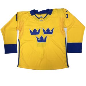 Adidas Team Sweden 2016 World Cup of Hockey Jersey MiC On-Ice Pro Fight Strap