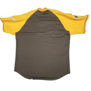 Vintage San Diego Padres Majestic Cooperstown Jersey 2XL USA Made Brown Yellow