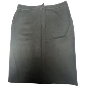 Vtg Valentino SpA Black Wool Pencil Skirt Lined Back Slit Made in Italy Sz 12