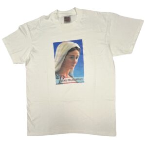 Vintage 90s Oneita Virgin Mary T Shirt Mens Large Single Stitch Religious