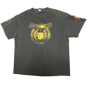 Y2K VTG 2004 Ministry Evil Doer Tour Shirt XL Cinder Block Industrial Metal Tee