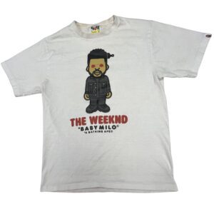 BAPE x XO The Weeknd Baby Milo T Shirt White Authentic Single Stitch Japan M