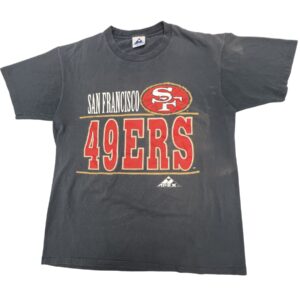 Vintage 90s Apex One San Francisco 49ers T Shirt Large Single Stitch USA NFL Red
