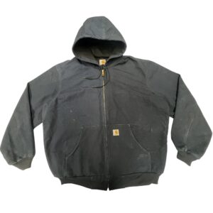Carhartt J131 DNY Active Jacket Dark Navy USA Union Made Hoodie XL Tall Workwear