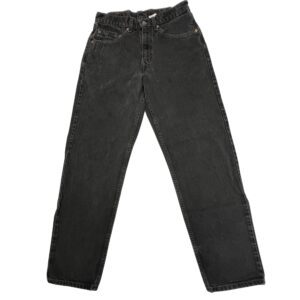 VTG 1998 Levi's 550 Relaxed Fit Tapered Jeans 31x32 Faded Black Denim Guatemala