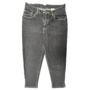 VTG Y2K Levi's 945M Women's Jeans 7M Washed Black Gray Tapered Leg Side Slit Dry