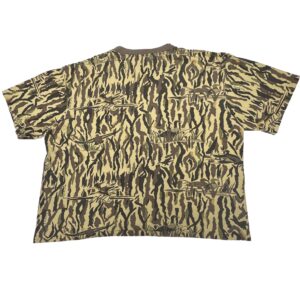 VTG 80s Rattler Ducks Unlimited Camo Shirt Tiger Stripe Made USA Hunting Boxy Fit
