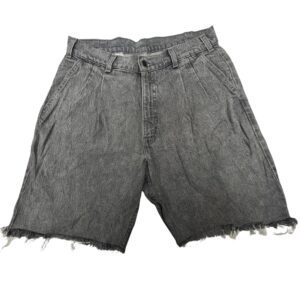 Vintage 90s Levi's SilverTab Denim Jorts Gray Baggy Cut Off Shorts Skater Y2K