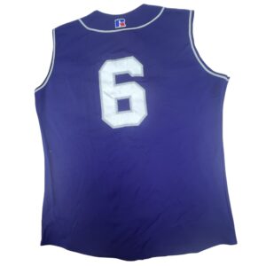 90s Vintage Russell Athletic Purple Baseball Jersey Women's L Team #6 USA Jersey