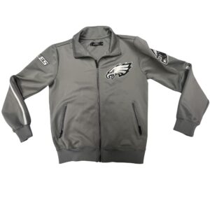 Pro Standard Philadelphia Eagles Track Jacket Men's M Gray Full Zip NFL Luxury