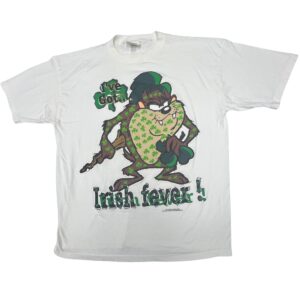 Vintage 1996 Taz T Shirt XL Irish Fever Looney Tunes Tasmanian Devil 90s
