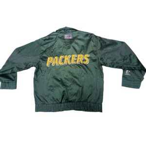 VTG 90s Green Bay Packers Logo Athletic Pro Line Jacket Mens M Nylon Windbreaker