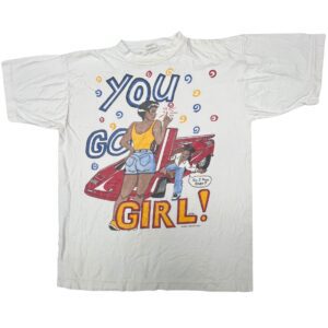 90s VTG You Go Girl Sang Lok Soo Niru T Shirt Car Graphic Single Stitch TeeWORLD