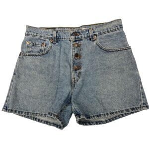 Vintage 90s Levi's Black Tab Denim Shorts Made USA Button Fly Light Wash