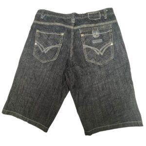 Vintage Parish Nation Y2K Raw Denim Jorts Baggy Skate Shorts Size 40 Dark Wash
