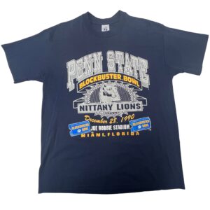 90s Vintage Penn State Nittany Lions Blockbuster Bowl T Shirt XL Logo 7 USA Made