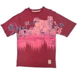Vintage Ecko Unltd T Shirt L Maroon Graphic Y2K Streetwear Do Not Get Gassed Red