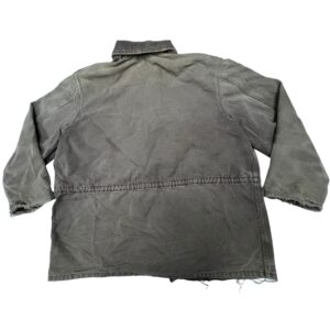Vintage Carhartt Work Jacket Distressed Sun Faded Espresso Canvas Workwear Coat
