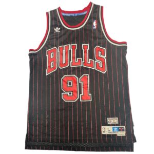 Vintage Dennis Rodman Chicago Bulls Adidas Hardwood Classics Jersey L +2 1995-96