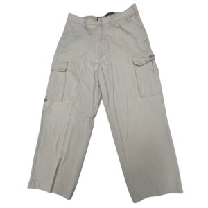Vintage Y2K On The Brink OTB Cargo Pants 34x30 Beige Baggy Wide Leg Skate