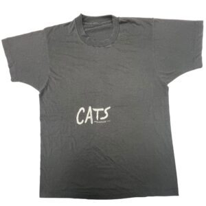 Vintage 80s CATS Musical T Shirt 1981 Really Useful Co Single Stitch Gray S