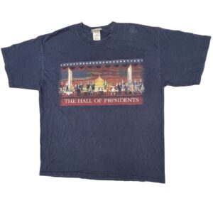 Vintage 2001 Walt Disney World Hall of Presidents T-Shirt XL Bill Clinton Disney