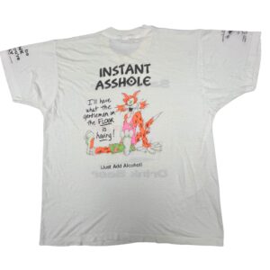 Vintage 80s Save Water Drink Beer T-Shirt Instant Asshole Single Stitch Novelty Humor