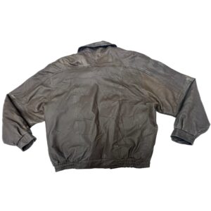 Vintage NAHC Life Member Leather Jacket Map Lining Distressed Flight Bomber coat