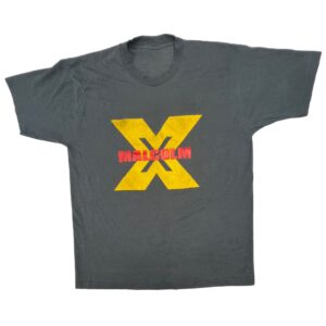 90s Vintage Malcolm X T-Shirt By Any Means Necessary Single Stitch Faded Black