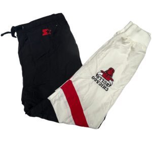 Starter Black Label Chicago Bulls Track Pants Men's XL NBA Windbreaker G-III Y2K