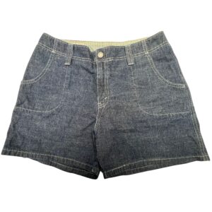 Vintage Levi's Utility Carpenter Denim Shorts Womens High Waist Blue Made Brazil