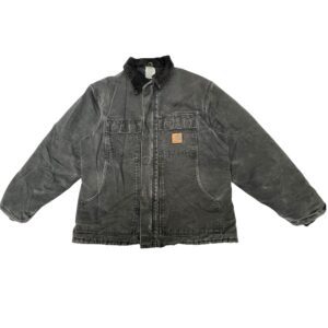 00s VTG Carhartt C26 BLK Black Traditional Coat L Regular Arctic Quilt Line 2009