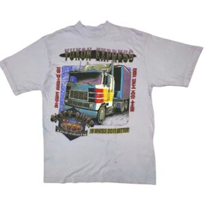 90s VTG Sun Sportswear Yukon Express Trucking T-Shirt L Distressed Graphic Tees