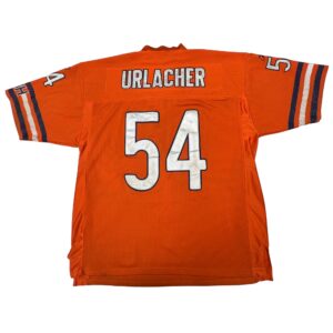 00s VTG Reebok Authentic Brian Urlacher Bears Jersey 52 Orange Super Bowl XLI