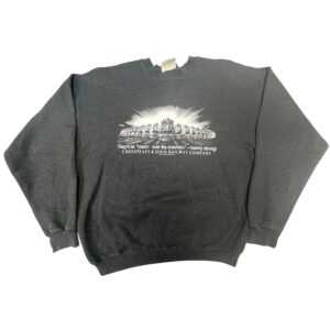 90s VTG Chesapeake & Ohio Railway Train Graphic Sweatshirt Gray Hanes Ultimate