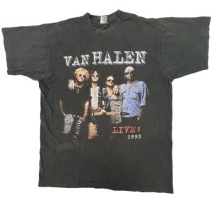 Vintage 1993 Van Halen Live World Tour T-Shirt Large Single Stitch 90s Concert U.S.A. Made