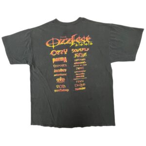 Vintage 2000 Ozzfest Tour Shirt XL Single Stitch Ozzy Osbourne Pantera Metal Tee