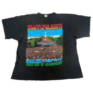 VTG 1995 Million Man March Shirt Holy Day Atonement Reconciliation Double Sided