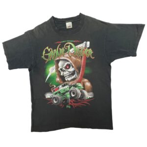 VTG 1996 Grave Digger Monster Truck Shirt L Single Stitch Made Canada Distressed
