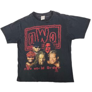 Vintage 1998 WCW nWo Wolfpac Shirt L T-America Kevin Nash Sting Hogan 90s