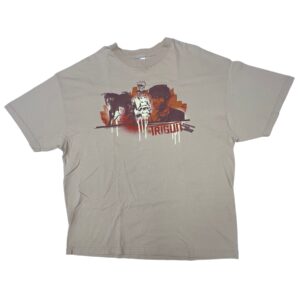 Vintage 2005 Trigun Anime Shirt 2XL Tan AAA Vash Shonen Gahosha Movie Promo Y2K