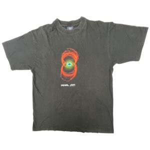00s Vintage Pearl Jam Binaural Tour Shirt L Blue Thunder Tag 2000 Rock Band Tee