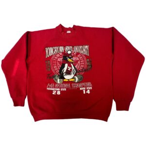 90s VTG Youngstown State Penguins National Champions Sweatshirt Fruit of Loom XL