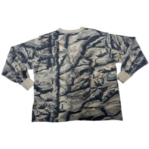 1980s Vintage Backlander Original Bark Camo Pocket T Shirt L Single Stitch USA