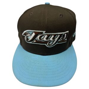 New Era 59FIFTY Toronto Blue Jays 30th Season Hat 7 3/4 Brown Sky Blue MLB
