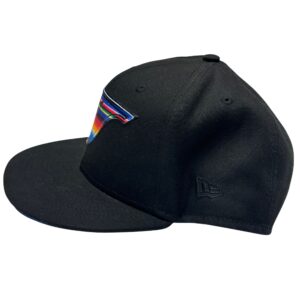 New Era 59FIFTY Toronto Blue Jays Serape Logo Hat Size 8 Black 30th Season Patch