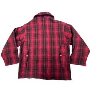 VTG Woolrich 503 Mackinaw Hunting Jacket M Red Buffalo Plaid Wool Coat NWT