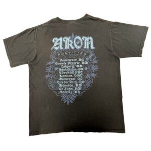 Vintage Akon Konvicted Tour 2007 T-Shirt Canadian Concert Rap Y2K Anvil Men’s M