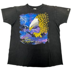 VTG 90s Living Epistles Eagle Lightning Jesus T-Shirt Delta Single Stitch USA L