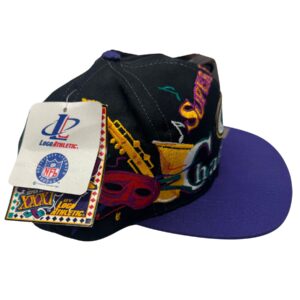 VTG NWT 1997 Green Bay Packers Super Bowl XXXI Mardi Gras Logo Athletic Snapback
